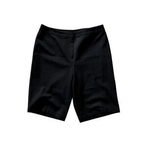 Lafayette 148 NY Women's Bermuda Suit Shorts Black 8 Stretch Career Separates